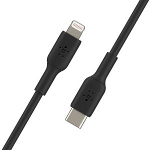 Belkin BoostCharge, USB-C Male la Lightning Male, 1m, Black