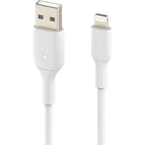 Belkin BoostCharge, USB-C Male la Lightning Male, 1m (2 buc.), White