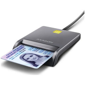 Cititor carduri AXAGON Cititor electronic carti de identitate CRE-SM3T, USB 2.0