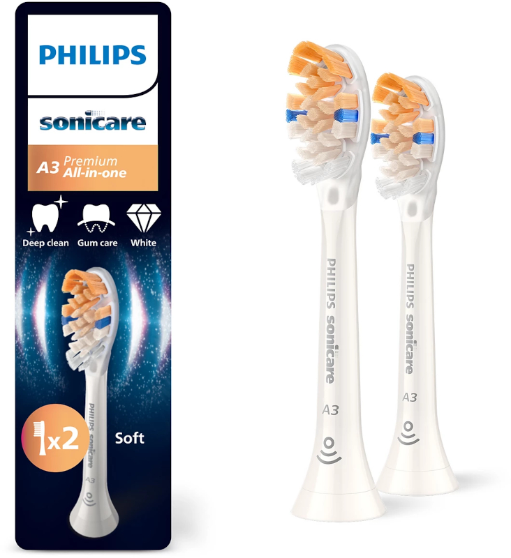 Philips Sonicare Rezerve periuta de dinti electrica Premium All-in-One HX9092/87 Alb, 2 buc