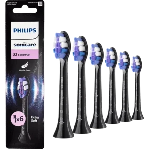 Philips Sonicare Rezerve periuta de dinti electrica Sensitive HX6056/88 Negru, 6 buc