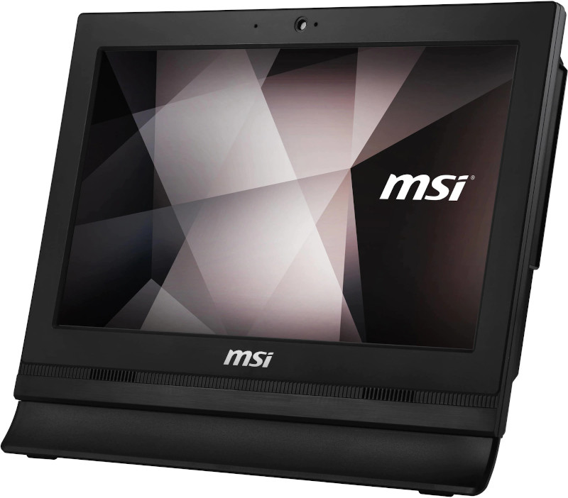 All-In-One PC MSI PRO 16T 10M, 15.6 inch HD+ Touchscreen, Procesor Intel® Celeron 5205U 1.9GHz Comet Lake, 4GB RAM, 256GB SSD, UHD Graphics, Camera Web, FreeDos