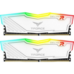 TeamGroup T-Force Delta RGB White 16GB DDR4 2666MHz CL15 Dual Channel Kit