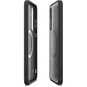 Samsung Capac protectie spate Clear Magnet Black Frost pentru Galaxy S25 (S931)