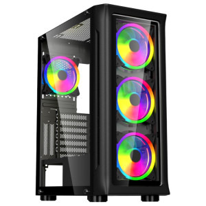 Gaming BALAUR Ultra, AMD Ryzen 5 8400F 4.2 GHz, 32GB DDR5, 1TB SSD, RTX 4060 8GB GDDR6, Iluminare RGB
