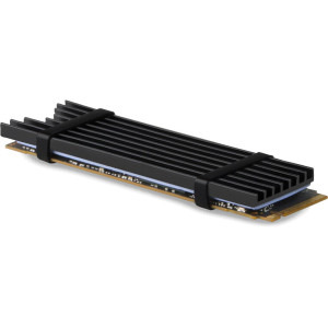 AXAGON Cooler Pasiv CLR-M2L3, Pentru M.2 SSD 80mm, Aluminiu, paduri termice silicon incluse, inaltime 3mm