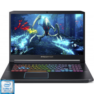 Acer Gaming 17.3'' Predator Helios 300 PH317-53, FHD IPS, Procesor Intel® Core™ i7-9750H (12M Cache, up to 4.50 GHz), 16GB DDR4, 1TB 7200 RPM + 512GB SSD, GeForce GTX 1660 Ti 6GB, Win 10 Home, Black