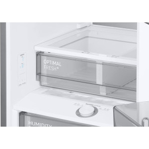 Samsung RB38C7B5C12/EF, Bespoke, 390 L, Clasa C, Total No Frost, Digital Inverter, All Around Cooling, Metal Cooling, AI Energy, Smart Control, 203 cm, Sticla alba