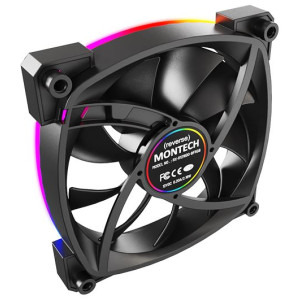 Montech RX120 PWM Reversed 120mm ARGB Black Three Fan Pack