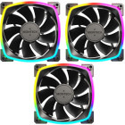 Ventilator Montech RX120 PWM Reversed 120mm ARGB Black Three Fan Pack