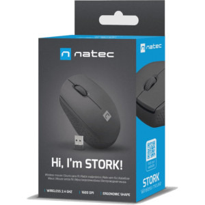 Natec Stork Wireless Black
