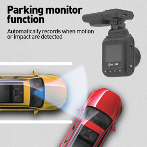 Tellur Dash Patrol DC2, FullHD 1080P, G-sensor, GPS module, Negru