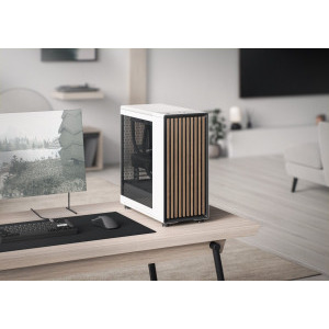 Fractal Design North Chalk White TG Clear