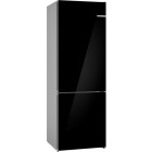 Combina frigorifica Bosch KGN49LBCF, 440 L, NoFrost, PerfectFit, Iluminare LED, Clasa C, 203 cm, Sticla neagra