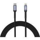 Cablu de date / adaptor Tellur USB-C Male la Lightning Male, PD18W, 1 m, Black