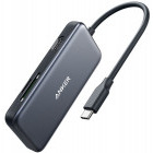 Anker Adaptor USB-C 5-in-1, 4K HDMI, 2x USB, microSD, SD Card Reader, Black