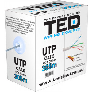 TED Rola Cablu CAT.5 UTP CCA 305m