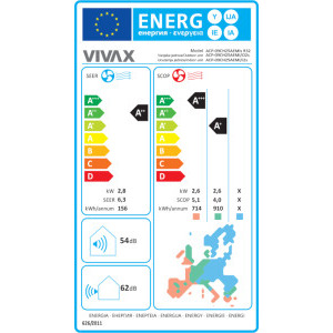 VIVAX M-Design, 9000 BTU, Clasa A++/A+, Wi-Fi Ready, Inverter, Golden Fin