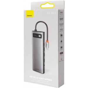 Baseus Docking Station CAHUB-CT0G, USB Tip C, 11-in-1, incarcare 100W, redare 4K, Gigabit LAN, pana la 3 ecrane suplimentare