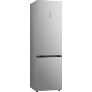 LG GBV5250DPY, 387 L, Clasa D, No Frost, Inverter, LinearCooling, DoorCooling+, Multi Air Flow, NatureFresh, Metal Fresh, ThinQ, Control electronic, 203 cm, Argintiu
