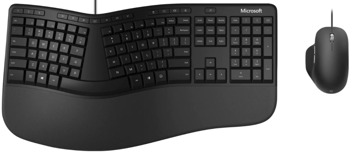 Kit periferice Microsoft Ergonomic Desktop, Wired, Black