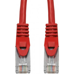 Schrack CAT6 Patch Cable S/FTP 0.5m rosu