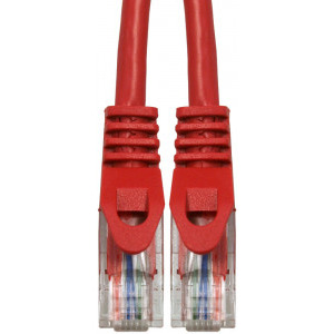 Schrack Cat.5 Patch Cable U/UTP 0.5m rosu