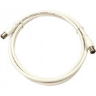 Cablu video Schrack Cablu coaxial S4H, 2xF-Quick >90dB, alb, 5.0m