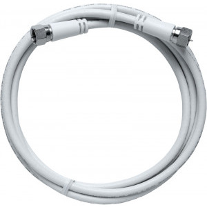 Schrack Coaxial 2xF, plug screwed, 2m