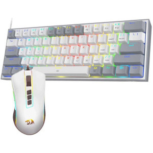 Redragon Tastatura Mecanica si Mouse Gaming Dynamic Duo RGB White