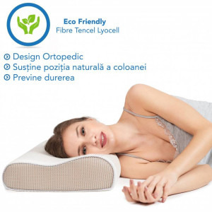 Suporto Set perne pentru dormit, ortopedica cu perforatii si perna pentru genunchi
