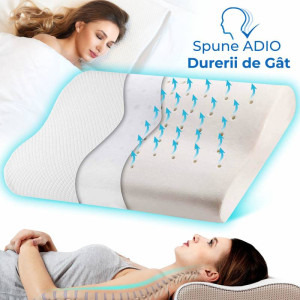 Suporto Set perne pentru dormit, ortopedica cu perforatii si perna pentru genunchi