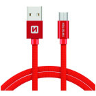 Cablu periferice Swissten USB tip A 2.0 Male la micro USB Male, 2 m, Rosu