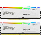 Kingston FURY Beast RGB White 64GB DDR5 6000MHz CL40 Dual Channel Kit
