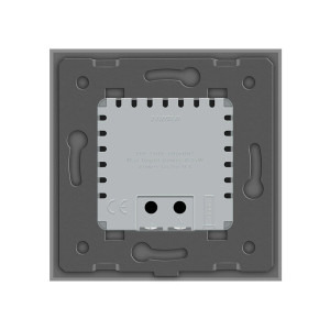 Livolo Lampa de veghe LED cu rama din sticla, Gri