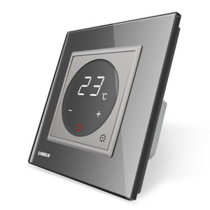 Termostat Livolo Pentru sisteme de incalzire electrice, Gri