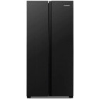 Frigider Side By Side Heinner HSBS-441NFBKF+, 441 L, Full No Frost, Inverter, Clasa F, 178 cm, Negru