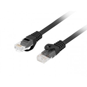 Lanberg PCU6-10CU Cat.6 Patch cable LSZH CU 0.5m Black