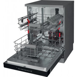 Whirlpool WFO3T233P65X, 14 seturi, 10 programe, Clasa D, PowerClean Pro, 6th Sense, Inverter, Natural Dry, 60 cm, Inox
