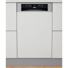 Masina de spalat vase incorporabila Whirlpool WSBO3O34PFX, Slim, 10 seturi, 8 programe, Clasa D, 6th Sense, Power Clean, 45 cm