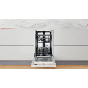 Whirlpool WSIC3M27C, Slim, 10 seturi, 6 programe, 6th Sense, Clasa E, 45 cm