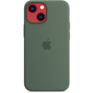 Apple Protectie pentru spate, material silicon, cu MagSafe pentru iPhone 13 Mini, culoare Eucalypt
