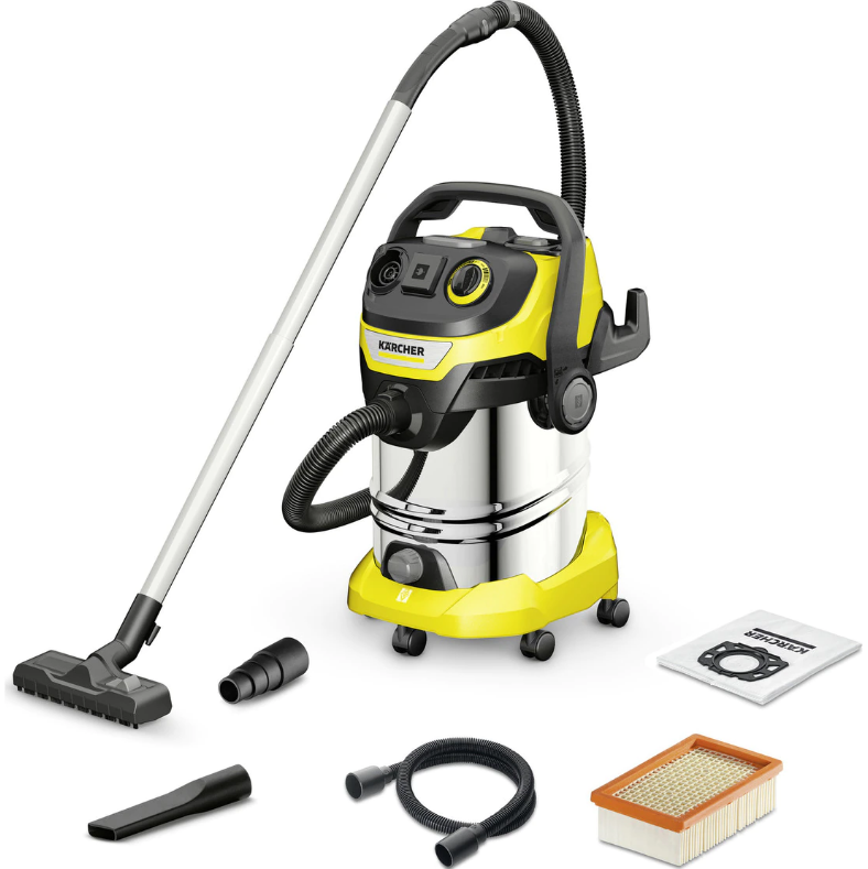 Aspirator Karcher Galben-Negru, Multifunctional WD 6 P S V-30/8/22/T , 30L, 1300W, Galben/Negru