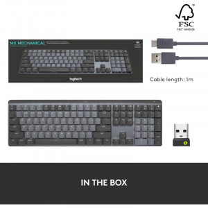 Logitech MX Mechanical Wireless Illuminated Performance Graphite