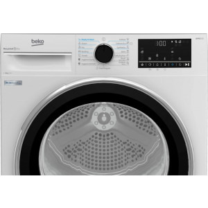 Beko B5T69233, Pompa de caldura, 9 kg, Clasa E, EcoGentle, RecycledDry, IronFinish, Hygienic Refresh, Hygienic Drying, Alb