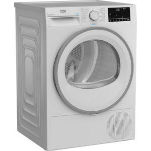 Beko B3T42242, Pompa de caldura, 8 kg, 15 programe, Clasa A+++, RecycledDry, ProSmart Inverter, OptiSense, Aquawave, Alb