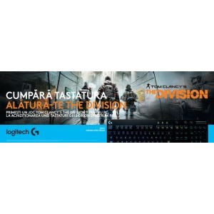 Logitech G810 Orion Spectrum RGB - Layout US international Mecanica + joc cadou Tom Clancy's: The Division