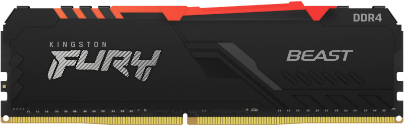 Memorie Kingston FURY Beast RGB 8GB DDR4 3200MHz CL16