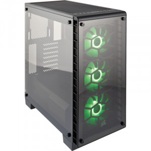 Gaming Black Aquila, Intel i7-9700K 3.6GHz Coffee Lake, 16GB DDR4, 2TB HDD + 256GB SSD, RTX 2060 SUPER 8GB GDDR6, Iluminare RGB