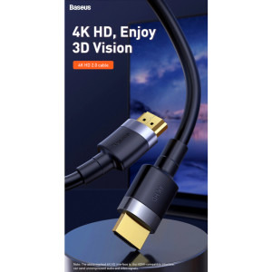 Baseus Cafule, HDMI Male - HDMI Male, v2.0, 1m, negru